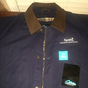 Harrah’s Logo Tri-Mountain Winter Button Up Coat